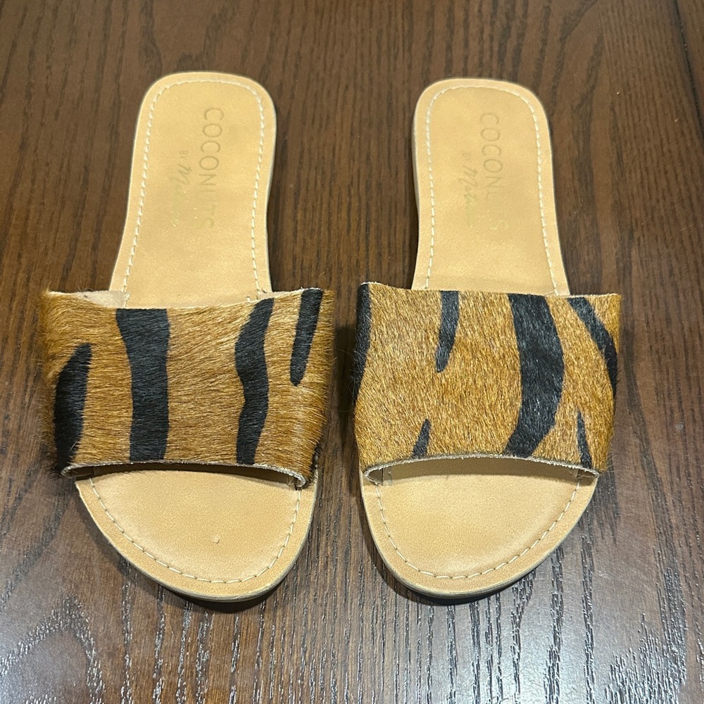 Coconuts by Matisse Animal Print Slide Sandals